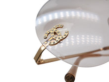 画像をギャラリービューアに読み込む, 極美品 CHANEL シャネル リムレス ココマーク サングラス メガネ 4108-B GP ラインストーン ブラウン ゴールド金具 中古 4b006473