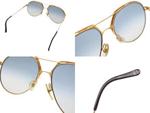 Load image into Gallery viewer, Christian Dior クリスチャンディオール ティアドロップ型サングラス オーストリア製 2332 40 135 ゴールドカラー 中古 4b006474
