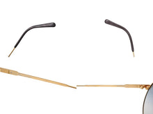 Load image into Gallery viewer, Christian Dior クリスチャンディオール ティアドロップ型サングラス オーストリア製 2332 40 135 ゴールドカラー 中古 4b006474