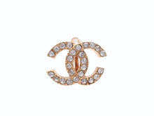 画像をギャラリービューアに読み込む, 極美品 CHANEL シャネル Coco Mark ココマーク ピアス ラインストーン ゴールドカラー 02A 刻印 4.9g アクセサリー 中古 4b006477