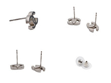 画像をギャラリービューアに読み込む, 極美品 CHANEL シャネル ピアス CoCo Mark ココマーク 04P刻印 0.8g シルバー ブラックカラー 中古 4b006485