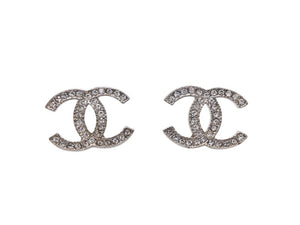 極美品 CHANEL シャネル CoCo Mark ココマーク ピアス シルバーカラー