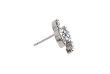 画像をギャラリービューアに読み込む, 極美品 CHANEL シャネル Coco Mark ココマーク ピアス ラインストーン シルバーカラー 06V 刻印 1.8g アクセサリー 中古 4b006489