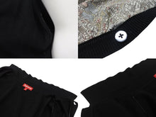 画像をギャラリービューアに読み込む, Supreme シュプリーム Silk Map Cardigan シルクマップカーディガン 23FW シェル アクリル ブラック サイズXL 美品 中古 4b006507