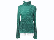 Load image into Gallery viewer, Lucien Pellat-Finet ルシアンペラフィネ スカル タートルネックニット カシミヤ グリーン ブラック サイズS 美品 中古 4b006508