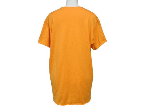Lucien Pellat-Finet ルシアン ペラフィネ スカル 半袖Tシャツ サイズM プリント オレンジ 美品 中古 4b006512
