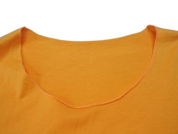 Lucien Pellat-Finet ルシアン ペラフィネ スカル 半袖Tシャツ サイズM プリント オレンジ 美品 中古 4b006512