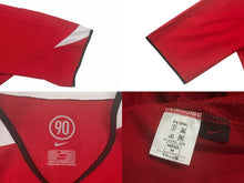 画像をギャラリービューアに読み込む, 極美品 NIKE ナイキ マンチェスターユナイテッドゲームシャツ 半袖Tシャツ 03610245 ポリエステル レッド サイズM 中古 4b006513