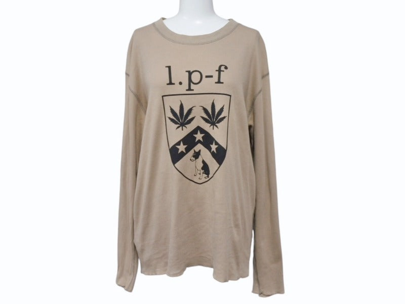 Lucien Pellat-Finet Lucien Pellat-Finet Long Sleeve Cut and Sew T-shirt Brown Brown Size M Cotton Used 4b006515