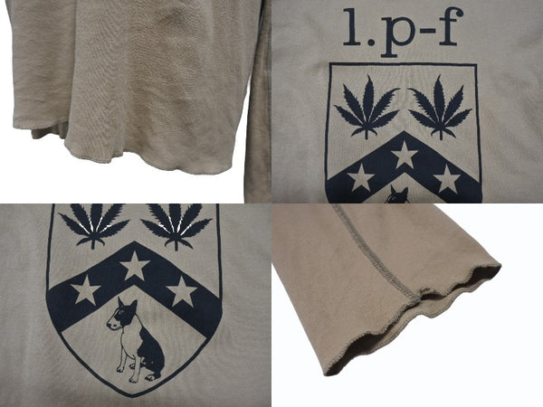 Lucien Pellat-Finet ルシアンペラフィネ 長袖 カットソー Tシャツ ブラウン 茶色 サイズ M コットン 中古 4b006515