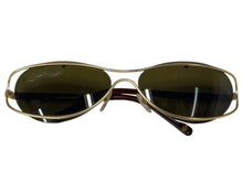 Load image into Gallery viewer, CHANEL シャネル サングラス アイウェア ヴィンテージ ココマーク 40 20 GP ゴールド ボルドー 美品 中古 4b006518