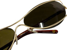 Load image into Gallery viewer, CHANEL シャネル サングラス アイウェア ヴィンテージ ココマーク 40 20 GP ゴールド ボルドー 美品 中古 4b006518