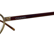 Load image into Gallery viewer, CHANEL シャネル サングラス アイウェア ヴィンテージ ココマーク 40 20 GP ゴールド ボルドー 美品 中古 4b006518