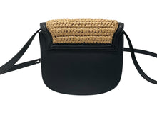 Load image into Gallery viewer, 極美品 YVES SAINT LAURENT イヴサンローラン カイラ ミニショルダーバッグ 634818 ラフィア レザー ベージュ ゴールド金具 中古 4b006528