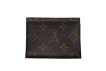 Load image into Gallery viewer, 極美品 LOUIS VUITTON ルイヴィトン カードケース アンヴェロップカルトドゥヴィジット M63801 レザー ブラウン 中古 4b006529