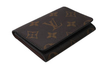 Load image into Gallery viewer, 極美品 LOUIS VUITTON ルイヴィトン カードケース アンヴェロップカルトドゥヴィジット M63801 レザー ブラウン 中古 4b006529