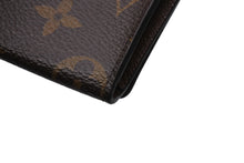Load image into Gallery viewer, 極美品 LOUIS VUITTON ルイヴィトン カードケース アンヴェロップカルトドゥヴィジット M63801 レザー ブラウン 中古 4b006529