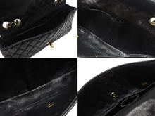 Load image into Gallery viewer, CHANEL シャネル マトラッセ 25cm イーストウエスト バレンタインシリーズ ショルダーバッグ ラムスキン ブラック ゴールド金具 美品 中古 4b006532