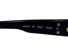 画像をギャラリービューアに読み込む, CHANEL シャネル メガネ クリアレンズ 度あり ココマーク 0006 10 ブラック ゴールド金具 美品 中古 4b006533