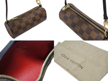 Load image into Gallery viewer, 極美品 LOUIS VUITTON ルイヴィトン ハンドバッグ パピヨン30 ダミエキャンバス N51303 ブラウン ゴールド金具 中古 4b006538