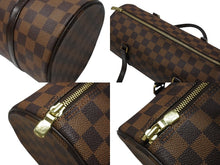 Load image into Gallery viewer, 極美品 LOUIS VUITTON ルイヴィトン ハンドバッグ パピヨン30 ダミエキャンバス N51303 ブラウン ゴールド金具 中古 4b006538