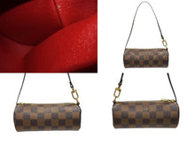 Load image into Gallery viewer, 極美品 LOUIS VUITTON ルイヴィトン ハンドバッグ パピヨン30 ダミエキャンバス N51303 ブラウン ゴールド金具 中古 4b006538