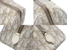 Load image into Gallery viewer, Christian Dior クリスチャンディオール ミニボストン ハンドバッグ トロッター 花柄刺繍 キャンバス レザー ベージュ 美品 中古 4b006539