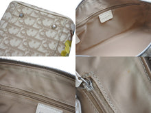 Load image into Gallery viewer, Christian Dior クリスチャンディオール ミニボストン ハンドバッグ トロッター 花柄刺繍 キャンバス レザー ベージュ 美品 中古 4b006539