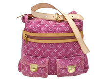 Load image into Gallery viewer, 極美品 LOUIS VUITTON ルイヴィトン バギーGM ショルダーバッグ 2WAY M95210 モノグラム デニム ピンク ゴールド金具 中古 4b006543
