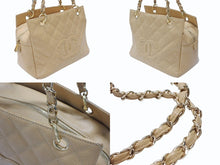 画像をギャラリービューアに読み込む, 極美品 CHANEL シャネル PTT チェーントートバッグ ココマーク 7番台 キャビアスキン ブラウン ゴールド金具 中古 4b006546