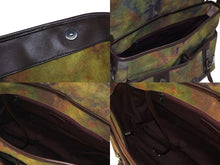 画像をギャラリービューアに読み込む, 極美品 CHANEL シャネル エンブロイダリー メッセンジャーバッグ 21番台 A92790 グラフィティ カーキ ココマーク 中古 4b006551