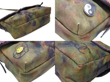 画像をギャラリービューアに読み込む, 極美品 CHANEL シャネル エンブロイダリー メッセンジャーバッグ 21番台 A92790 グラフィティ カーキ ココマーク 中古 4b006551