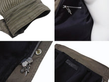 画像をギャラリービューアに読み込む, 極美品 CHROME HEARTS クロムハーツ チェリーボム クロスボタン ジャケット ダブルジップ カーキ シルバー金具 サイズM 中古 4b006557