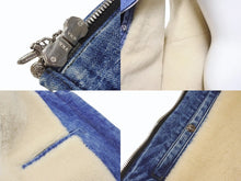 画像をギャラリービューアに読み込む, 極美品 CHROME HEARTS クロムハーツ VEST-M-HOMER ホーマー デニムボアベスト サイズL ダガージップ クロスボール ブルー 中古 4b006558