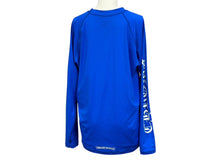 画像をギャラリービューアに読み込む, 極美品 CHROME HEARTS クロムハーツ ラッシュガード CHプラス ホースシュー スイムウェア 長袖 ブルー ポリエステル スパンデックス サイズL 中古 4b006559