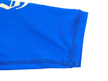 画像をギャラリービューアに読み込む, 極美品 CHROME HEARTS クロムハーツ ラッシュガード CHプラス ホースシュー スイムウェア 長袖 ブルー ポリエステル スパンデックス サイズL 中古 4b006559