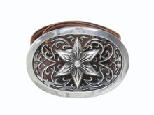 画像をギャラリービューアに読み込む, [USED/中古]CHROME HEARTS クロムハーツ ベルト・バックル OVAL STAR LARGE BUCKLE BELT ブラウン　ベルト レザー シルバー925 Cランク 中古 4b006560