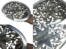 画像をギャラリービューアに読み込む, [USED/中古]CHROME HEARTS クロムハーツ ベルト・バックル OVAL STAR LARGE BUCKLE BELT ブラウン　ベルト レザー シルバー925 Cランク 中古 4b006560