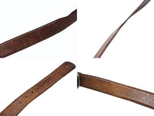 画像をギャラリービューアに読み込む, [USED/中古]CHROME HEARTS クロムハーツ ベルト・バックル OVAL STAR LARGE BUCKLE BELT ブラウン　ベルト レザー シルバー925 Cランク 中古 4b006560