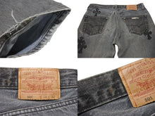 画像をギャラリービューアに読み込む, CHROME HEARTS クロムハーツ セメタリー クロスパッチ デニム パンツ リーバイス LEVI`S 501 サイズ31 ブラック 美品 中古 4b006561