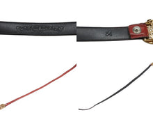 画像をギャラリービューアに読み込む, CHROME HEARTS クロムハーツ ベルト バックル クラシックオーバルクロス スモール ブロンズ レザー レッド サイズ34 美品 中古 4b006562