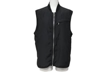 Load image into Gallery viewer, CHROME HEARTS クロムハーツ PAPA V2 SLK CTN パパ ジップアップベスト サイズS ダガージップ シルク コットン ブラック 美品 中古 4b006566