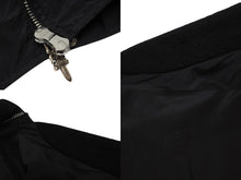 Load image into Gallery viewer, CHROME HEARTS クロムハーツ PAPA V2 SLK CTN パパ ジップアップベスト サイズS ダガージップ シルク コットン ブラック 美品 中古 4b006566