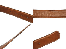 画像をギャラリービューアに読み込む, CHROME HEARTS クロムハーツ ベルト ストラップ サイズ34 フローラル ブラウン レザー シルバー925 美品 中古 4b006569