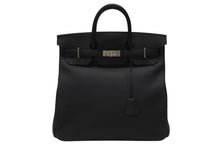 画像をギャラリービューアに読み込む, 新品同様 HERMES エルメス ハンドバッグ オータクロア40 ブラック U刻印 トゴ パラジウム金具 中古 4b006571