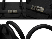 画像をギャラリービューアに読み込む, 新品同様 HERMES エルメス ハンドバッグ オータクロア40 ブラック U刻印 トゴ パラジウム金具 中古 4b006571