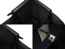 画像をギャラリービューアに読み込む, 新品同様 HERMES エルメス ハンドバッグ オータクロア40 ブラック U刻印 トゴ パラジウム金具 中古 4b006571