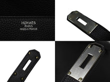 画像をギャラリービューアに読み込む, 新品同様 HERMES エルメス ハンドバッグ オータクロア40 ブラック U刻印 トゴ パラジウム金具 中古 4b006571