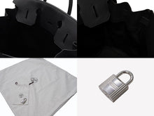 画像をギャラリービューアに読み込む, 新品同様 HERMES エルメス ハンドバッグ オータクロア40 ブラック U刻印 トゴ パラジウム金具 中古 4b006571