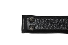 画像をギャラリービューアに読み込む, CHROME HEARTS クロムハーツ ベルト ストラップ サイズ32 フローラル ブラック レザー シルバー925 美品 中古 4b006572
